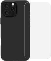 BlueBuilt Backcover iPhone 16 Pro Max Schwarz + Panzerglas