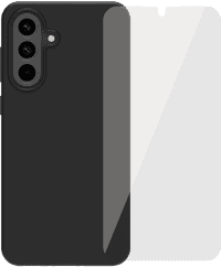 BlueBuilt Samsung Galaxy A56 Back Cover Black + BlueBuilt Screen Protector Glass