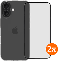 BlueBuilt Backcover iPhone 17 Transparent + Panzerglas Doppelpack