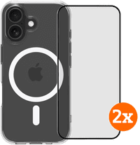 BlueBuilt Protective Back Cover MagSafe iPhone 17 Transparent + Screen Protector Duo Pack