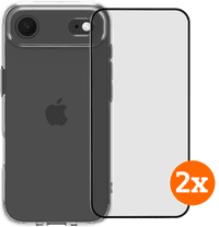 BlueBuilt Protective Backcover iPhone Air Transparent + Displayschutz Doppelpack