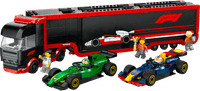 LEGO City F1 Transporter mit RB20 und AMR24 F1 Rennautos 60445