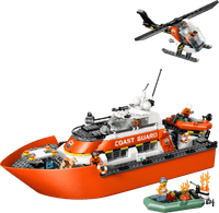 LEGO City Coast Guard Rescue Boat and Helicopter 60504
