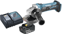 Makita DGA452Z + Makita Starter Set 18V LXT 3.0Ah BL1830B/DC18RC