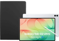 Samsung Galaxy Tab S12 Ultra 14,6 Zoll 512GB Wi-Fi Silber + BlueBuilt Book Case Schwarz
