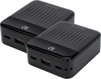 BlueBuilt Power Bank 10.000 mAh mit Schnellladen 20 Watt Doppelpack