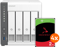 QNAP TS-433-4G + Seagate Ironwolf 2 TB 4er-Pack