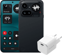 Nothing Phone (4a) Pro 128GB Schwarz 5G + BlueBuilt Ladegerät mit USB-C-Port 45 W Weiß