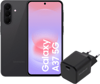 Samsung Galaxy A37 128GB Schwarz 5G EE + BlueBuilt Ladegerät mit USB-C-Anschluss 45 W Schwarz