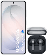 Samsung Galaxy S26 256GB White 5G + Samsung Galaxy Buds4 Pro Black