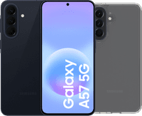 Samsung Galaxy A57 256GB Dunkelblau 5G + BlueBuilt Backcover Transparent