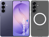 Samsung Galaxy S26 Plus 256GB Dark Blue 5G + BlueBuilt Back Cover with Magnet Transparent