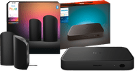 Philips Hue Play Wall Washer Schwarz - Doppelpack + HDMI Sync Box 8K