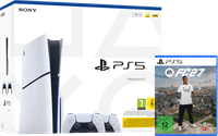 PlayStation 5 Slim mit Laufwerk + EA Sports FC 27 + Zusätzlicher Controller Weiß