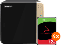 QNAP TS-464-8G + Seagate Ironwolf 12 TB 4er-Pack