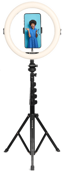 AgfaPhoto 11 Zoll Ringlicht mit 155-cm-Stativ und Fernbedienung
