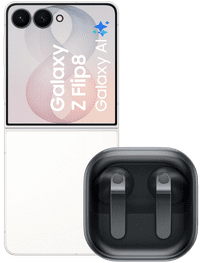 Samsung Galaxy Z Flip8 512GB Weiß 5G + Samsung Galaxy Buds4 Schwarz