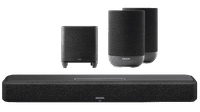 Denon Home Soundbar 550 + Denon Home Subwoofer + Denon Home 200 Schwarz (2x)