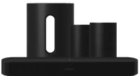 Sonos Beam Gen 2 Schwarz + Era 100 SL Heimkino-Set Schwarz