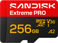 SANDISK Extreme PRO microSDXC 256GB 170 MB/s
