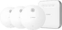 Bosch Kabelloser Rauchmelder 3er-Pack + Bosch Smart Home Controller