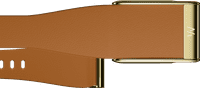 WHOOP MG LeatherLuxe Tapered Band Braun/Gold S/M