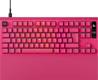 Logitech G PRO X2 RAPID TKL Gaming-Tastatur Rosa Qwertz