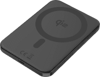 BlueBuilt Wireless Powerbank mit Qi2 und MagSafe 5.000 mAh mit Schnellladen 20 Watt Grau