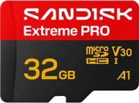 SANDISK Extreme PRO microSDHC 32GB 90 MB/s