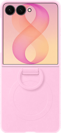 Samsung Galaxy Z Flip8 Backcover aus Silikon mit Magnet Lila