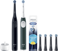 Oral-B iO 2 Doppelpack Schwarz und Grün Vorteilspack