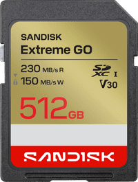 SANDISK Extreme GO SDXC 512 GB 230 MB/s