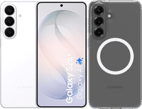 Samsung Galaxy S26 Plus 512GB Weiß 5G + BlueBuilt Backcover mit Magnet Transparent