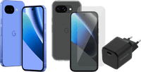 Google Pixel 10a 256GB Blau 5G + Komplettes Zubehörset