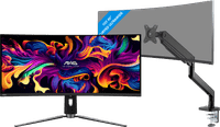 MSI MAG 341CQP QD-OLED + BlueBuilt Monitorhalterung Gasfeder für 1 Monitor
