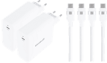BlueBuilt 140W GaN USB-C Charger White + USB-C cable 240W 2m Nylon White Duo Pack BlueBuilt laptop charger