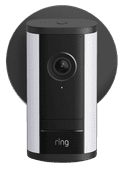 Ring Spotlight Cam Pro 2. Generation Stecker Schwarz Ring Kamera für einen kleinen Garten