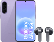 Samsung Galaxy A57 256GB Lila 5G + Samsung Galaxy Buds4 Schwarz Smartphone-Set