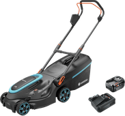 GARDENA PowerMax 37/36V P4A Solo 4,0-Ah-Akku (2x) Starterset 18V POWER FOR ALL Gartenwerkzeug