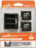 Jupio-Kit: Battery GoPro HERO8/7/6/5 & HERO (2018) Akku (2x) Akku für GoPro Kamera