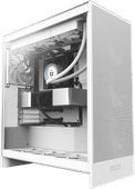 NZXT H7 Flow - Weiß Computergehäuse für ATX-Motherboards