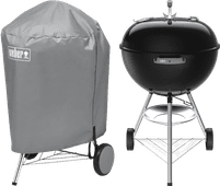 Weber Original Kettle 57 cm Schwarz + Weber Abdeckung 57 cm Grill Angebot