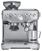 Sage Barista Express Stainless Steel Piston machine with a bean grinder