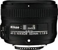 Nikon AF-S 50mm f/1.8G Lenses for an SLR camera