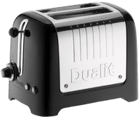 Dualit Lite Gloss 2 Slots Black Toaster