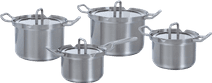 BK Q-linair Master Glas Topfset 4-teilig Kasserolle