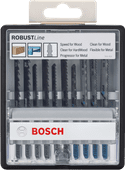 Bosch Robust Line 10-piece Jigsaw Blade Set (Universal) Bosch Professional tools