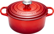 Le Creuset Signature Round Dutch Oven 24cm Cerise frying pan