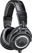 Audio-Technica ATH-M50X Schwarz Kopfhörer mit Kabel