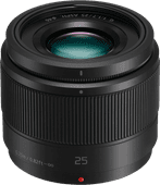 Panasonic Lumix G 25mm f/1.7 ASPH Schwarz Festbrennweiten für Olympus Kamera